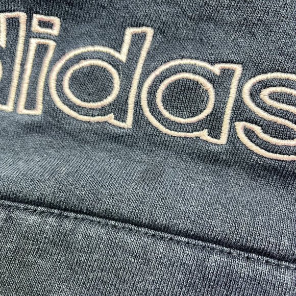 Vintage Adidas Made in USA Trefoil Big Logo Hoodie Sweatshirt Sz XL Embroidered - Picture 10 of 10